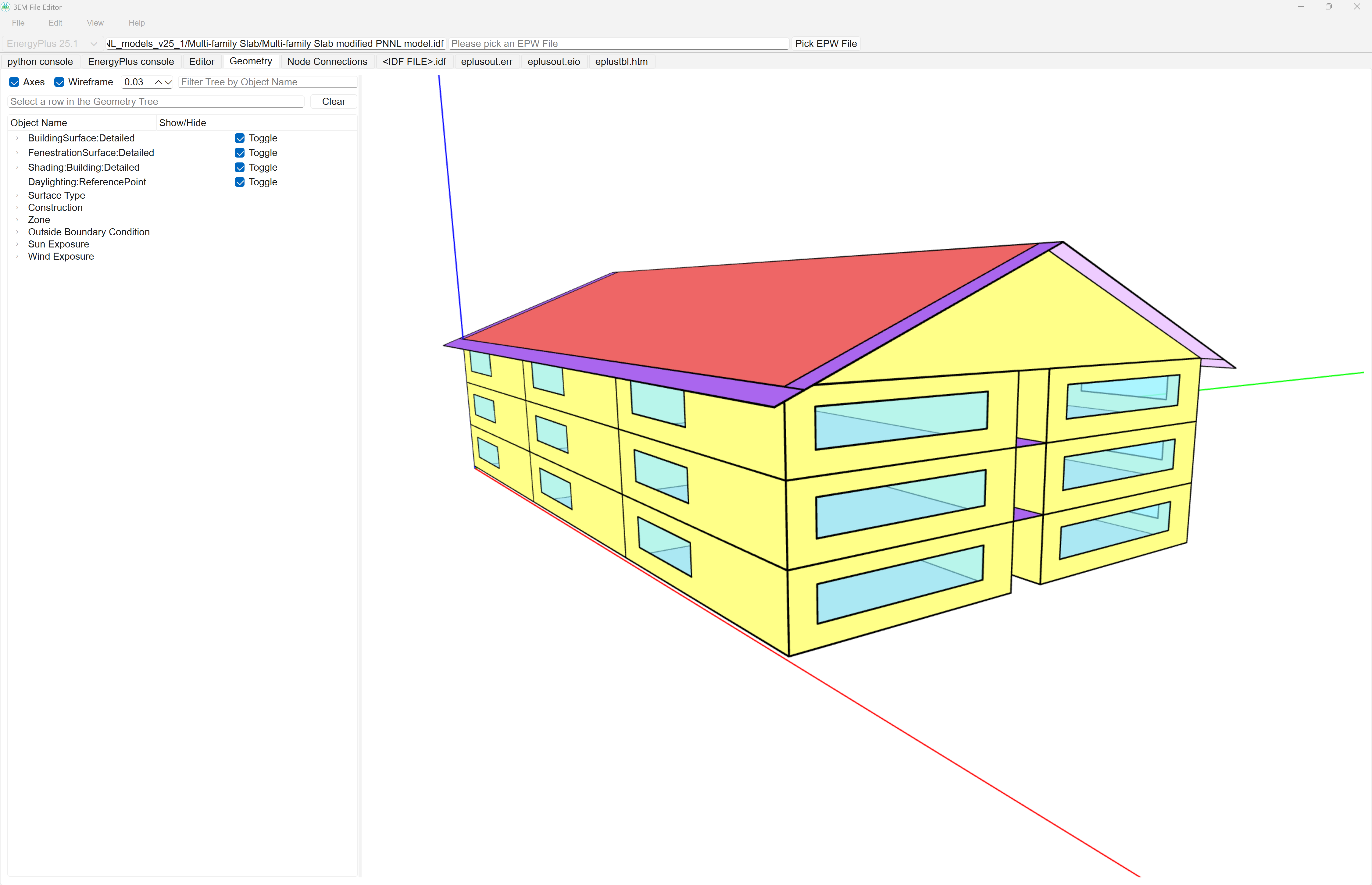 Modified PNNL Multi-family low-rise apartment building with slab